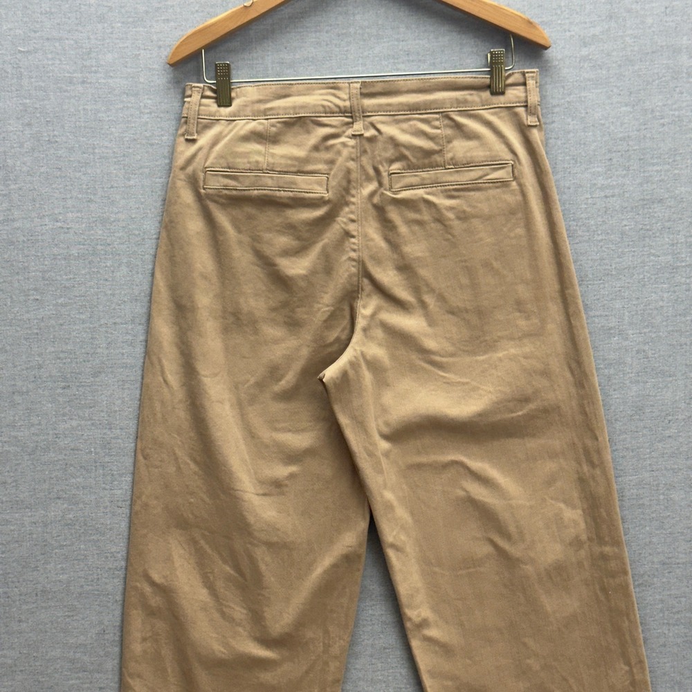 Ella Moss Womens Khaki Crop Pants‎ Casual Wide Leg Trousers Size 6 (31x26) - Picture 5 of 11